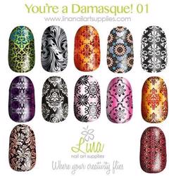 You\'re a Damasque! 01 Lina Nail Art